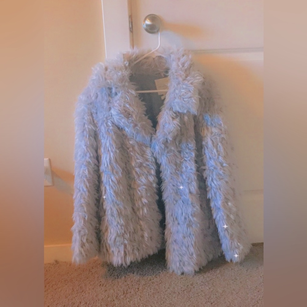 AVEC LES FILLES faux fur COAT